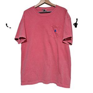 Teddy Fresh Tshirt Men Size Large Classic Cotton Short Sleeve Scoop Neck Pink